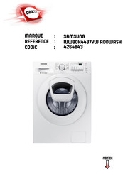 Samsung WW90K4437YW Manuel D'utilisation