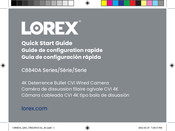 Lorex C884DA Serie Guide De Configuration Rapide