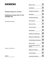 Siemens SITRANS TDL 7MB6431 Instructions De Service