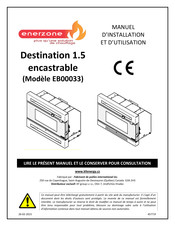 Enerzone Destination 1.5 Manuel D'installation Et D'utilisation