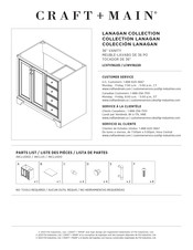 CRAFT+MAIN LANAGAN LCWV3622D Mode D'emploi