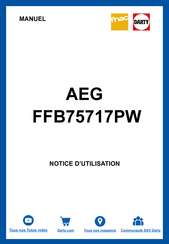 AEG FFB75717PW Notice D'utilisation