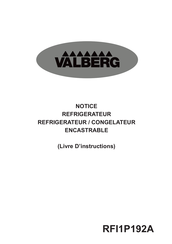 VALBERG RFI1P192A Livre D'instructions