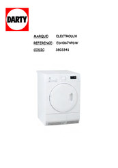 Electrolux EDH3674PDW Notice D'utilisation