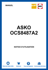 Asko OCS8487A2 Mode D'emploi