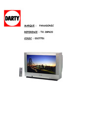 Panasonic TX-28PK20 Mode D'emploi