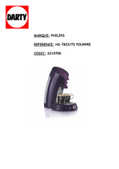 Philips HD 7823/73 Manuel D'utilisation