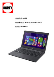 Acer Aspire E14 Manuel D'utilisation