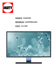 Samsung LS27E390HS/EN Manuel D'utilisation