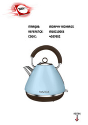 Morphy Richards M102100EE Mode D'emploi