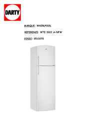 Whirlpool WTE 3322 A+NFW Fiche Produit