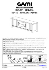 Gautier GAMI Sequoia 6514400082 Instructions De Montage