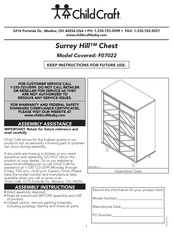 Child Craft Surrey Hill F07022 Instructions