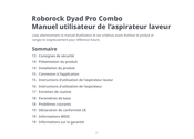 Roborock Dyad Pro Combo Manuel Utilisateur