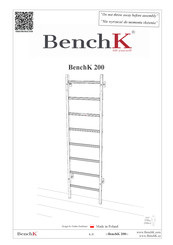 BenchK 200 Mode D'emploi