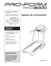 iFIT PRO-FORM PRO 2000 Manuel De L'utilisateur