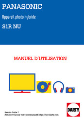 Panasonic S1R NU Manuel D'utilisation