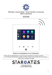 StarGates SG43W Notice D'installation Et D'utilisation