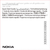 Nokia Clarity Earbuds TWS-821W Guide De Démarrage Rapide