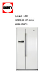 Haier HRF-660W/U Mode D'emploi