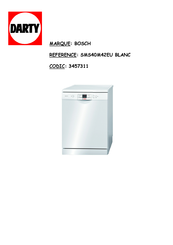 Bosch SMS40M42EU Mode D'emploi