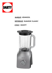 Kenwood BLM600SI Manuel D'instructions