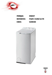 Indesit ITWA C 51052 W FR Mode D'emploi