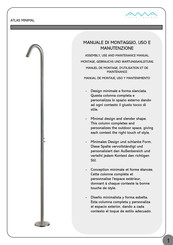 AMA LUXURY SHOWERS ATLAS MINIMAL AM3850 Manuel De Montage D'utilisation Et De Maintenance