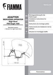 Fiamma High Roof F65 Eagle 400 Instructions De Montage