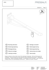 Pressalit R391485 Notice De Montage