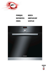 Bosch HB74 Serie Notice D'utilisation