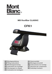 Mont Blanc MB RoofBar CLASSIC CFK1 Instructions De Montage