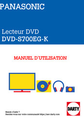 Panasonic DVD-S700EG-K Mode D'emploi