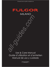 Fulgor Milano F1SM241 Serie Guide D'utilisation Et D'entretien