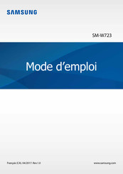 Samsung SM-W723 Mode D'emploi