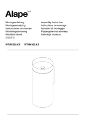 Alape WT.RX400.KE Instructions De Montage