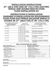 KitchenAid KOST107ESS Instructions D'installation