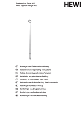 Hewi 802.50.021XA Notice De Montage Et Mode D'emploi