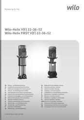 Wilo Helix FIRST V 36 Notice De Montage Et De Mise En Service