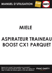 Miele BOOST CX1 PARQUET Mode D'emploi