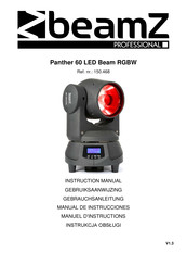 Beamz professional Panther 60 LED Beam RGBW Manuel D'instructions