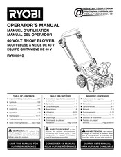 Ryobi RY408010BTL Manuel D'utilisation