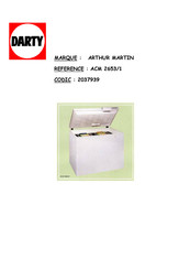 Electrolux ARTHUR MARTIN ACM 2653 Notice D'utilisation