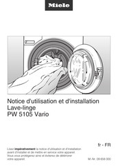 Miele PW 5105 Vario Notice D'utilisation Et D'installation