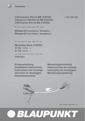 Blaupunkt RCI-4A-MB Instructions De Montage