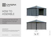 Palram CANOPIA Curtain Set Instructions De Montage