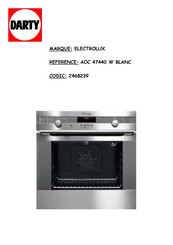 Electrolux Arthur Martin AOC47440W Notice D'utilisation