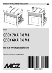 MCZ QBOX 70 AIR 8 M1 Manuel D'installation Et D'utilisation