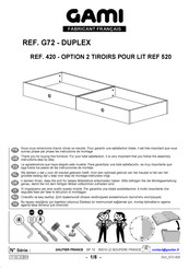 Gautier Gami G72 Instructions D'assemblage