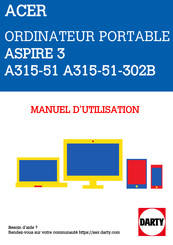 Acer Aspire 3 A315-51-302B Manuel D'utilisation